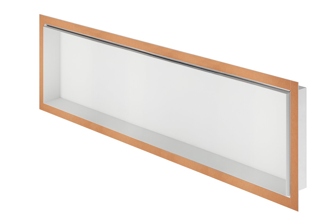 Schluter® DESIGN-NICHE Matte White 12 x 48 aluminum shower niche