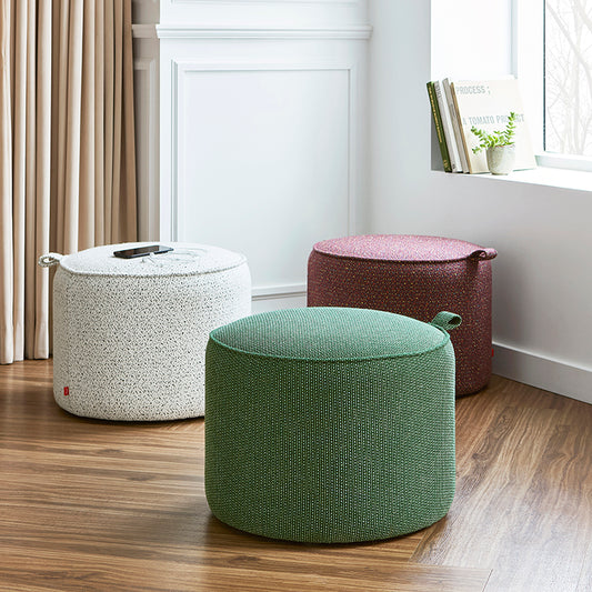 Gus* Modern DRUMMOND Jasper Evergreen pouf