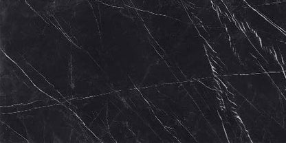 EK MARQUINA Black 12 x 24 glossy porcelain marble style wall / floor tile