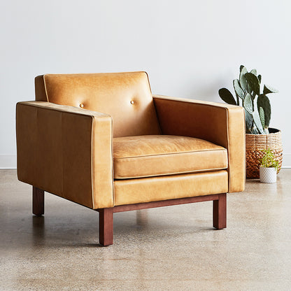 Gus* Modern EMBASSY Canyon Whiskey Leather chair