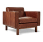 Gus* Modern EMBASSY Saddle Brown Leather chair