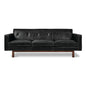 Gus* Modern EMBASSY Saddle Black Leather sofa