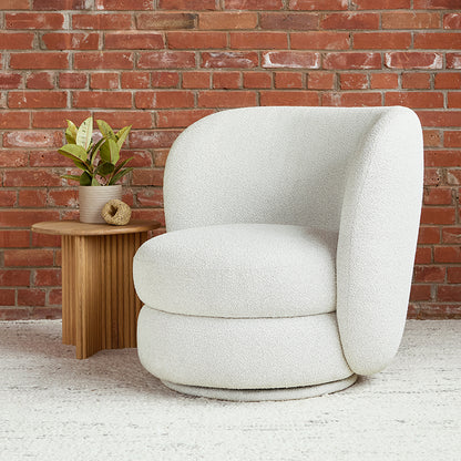 Gus* Modern FORME Morris Bone swivel chair