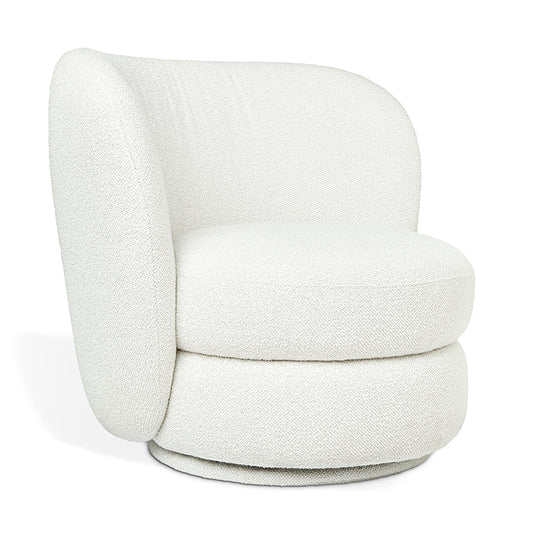 Gus* Modern FORME Morris Bone swivel chair