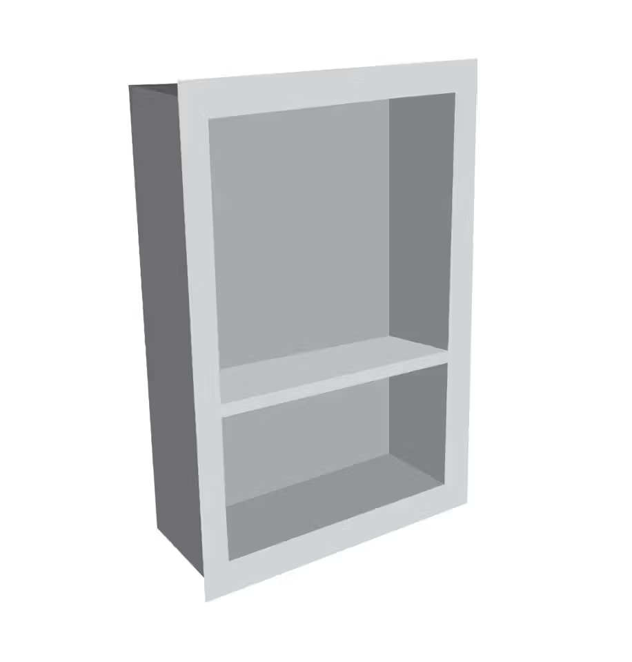 FUSION Atlantic Grey artificial stone 16 x  24 niche with shelf