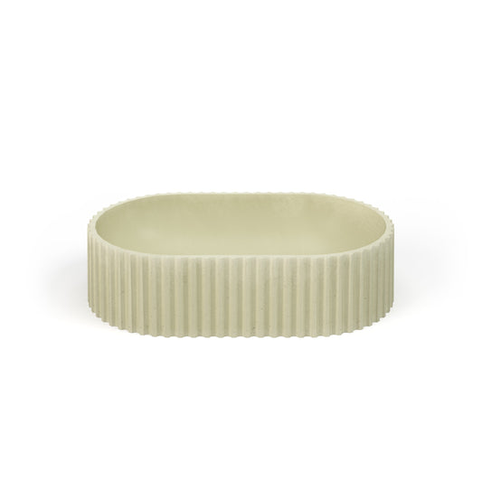 Crete Collective GENI Oat concrete vessel sink