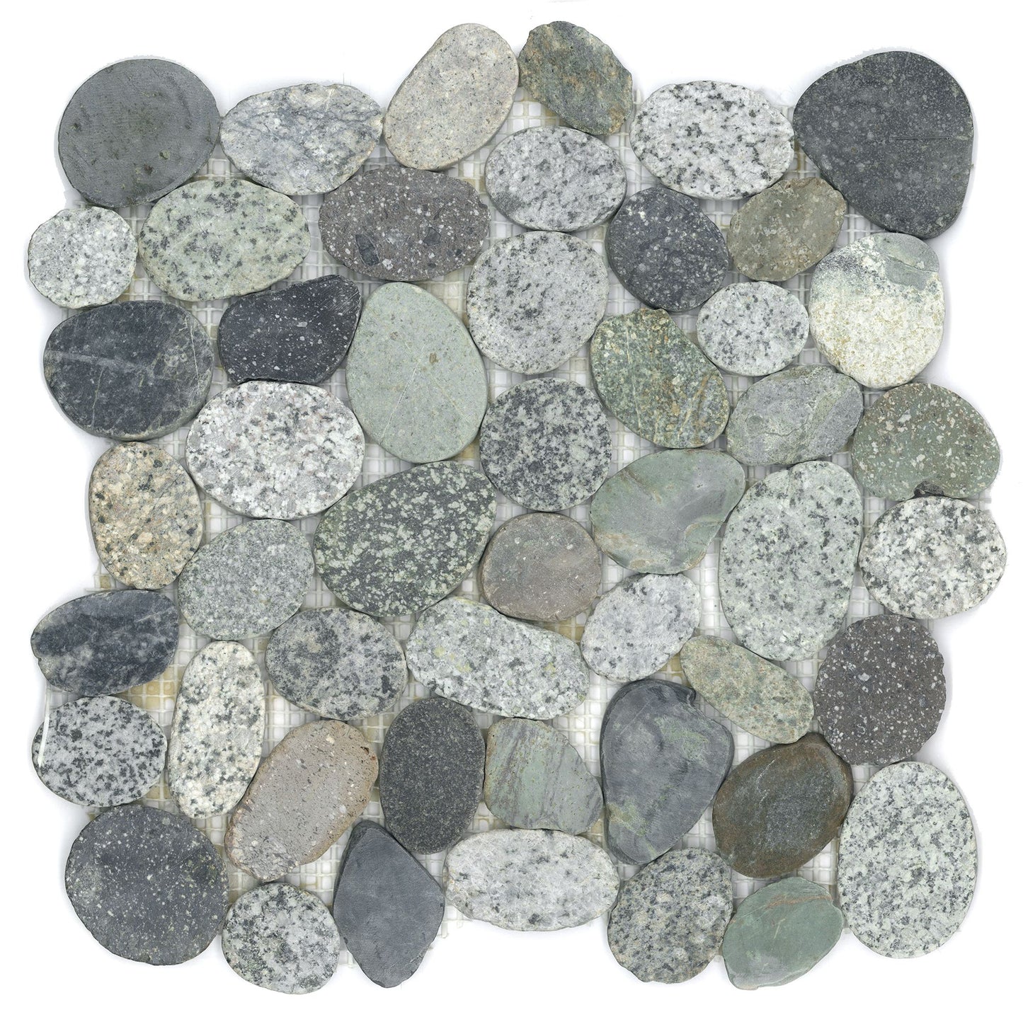 RIVERSTONE Panu Multicolour mosaic pebble floor / wall tile