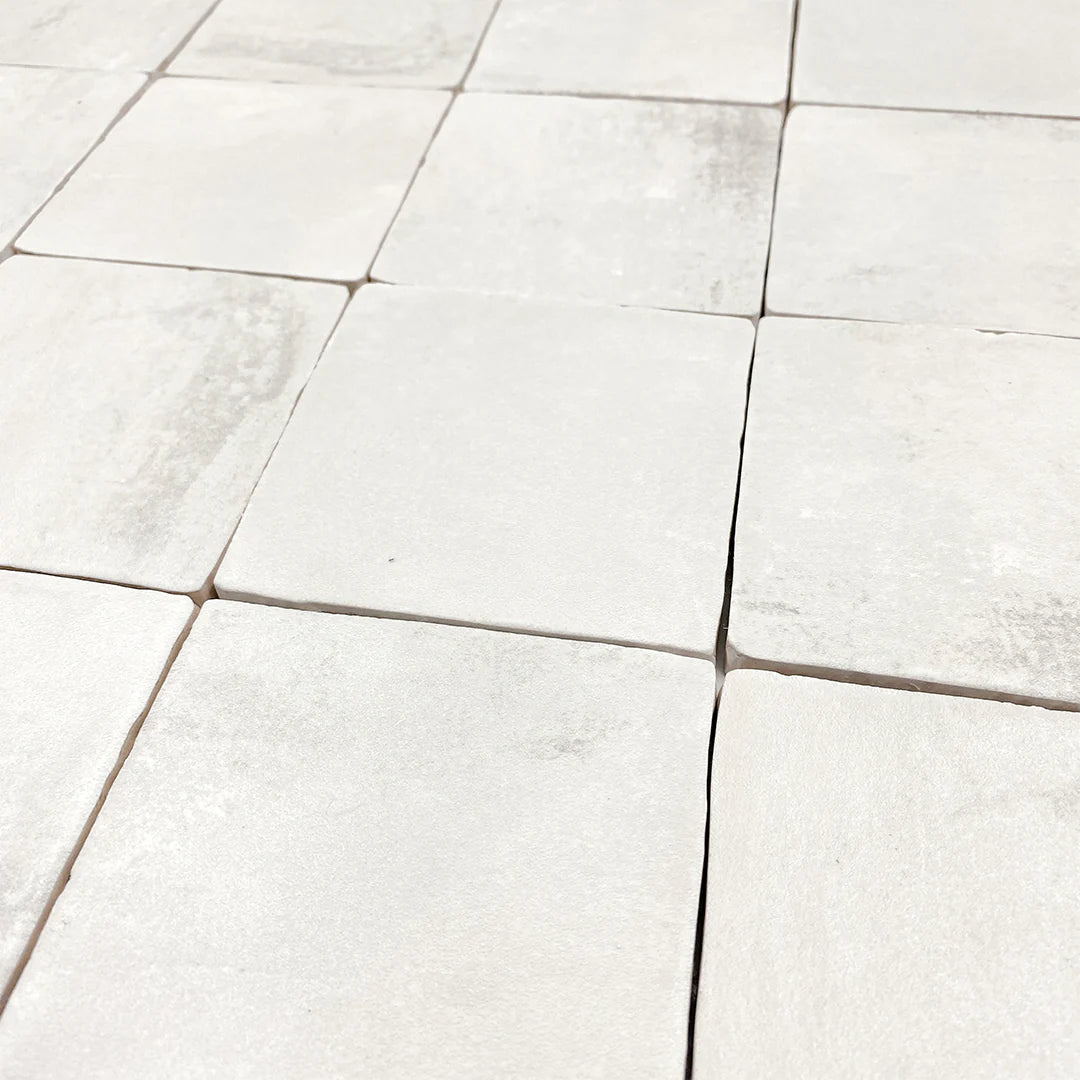 HEARTH Plaster 4 x 4 zellige style matte wall tile