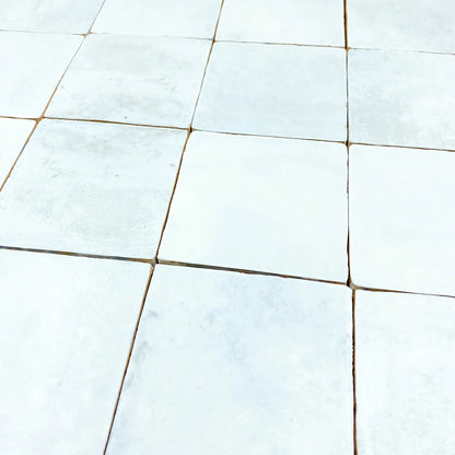 HEARTH Sky Blue 4 x 4 zellige style matte wall tile