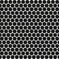 PENNY ROUND 3/4-inch Black matte mosaic wall tile