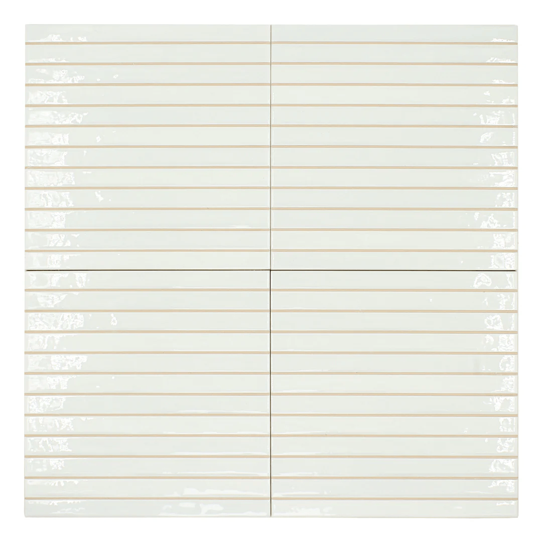 TEMPO White 8 x 8 ceramic wall tile