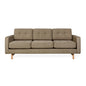 Gus* Modern JANE 2 Merino Mocha sofa with Ash base