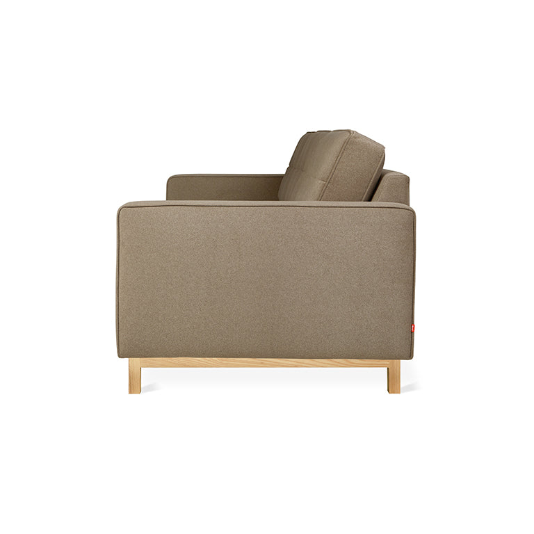 Gus* Modern JANE 2 Merino Mocha sofa with Ash base