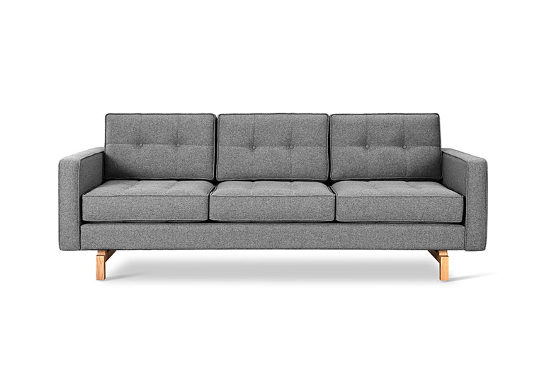 Gus* Modern JANE 2 Parliament Stone sofa with Natural Ash base