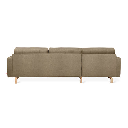 Gus* Modern JANE 2 Merino Mocha bi-sectional with Natural Ash base