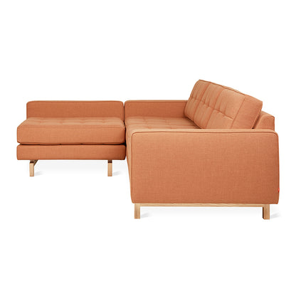 Gus* Modern JANE 2 Caledon Sedona loft bi-sectional with Natural Ash base