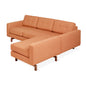 Gus* Modern JANE 2 Caledon Sedona loft bi-sectional with Walnut base