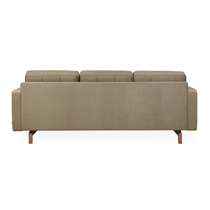 Gus* Modern JANE 2 Merino Mocha loft bi-sectional with Walnut base