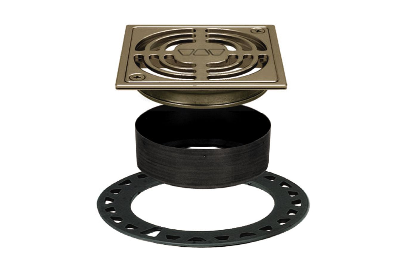 Schluter® KERDI-DRAIN Brushed Nickel CONTOUR grate kit