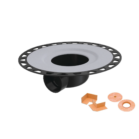Schluter®-KERDI-DRAIN-H 2-inch ABS horizontal flange kit