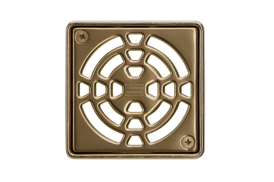 Schluter® KERDI-DRAIN CLASSIC Vintage Gold drain grate