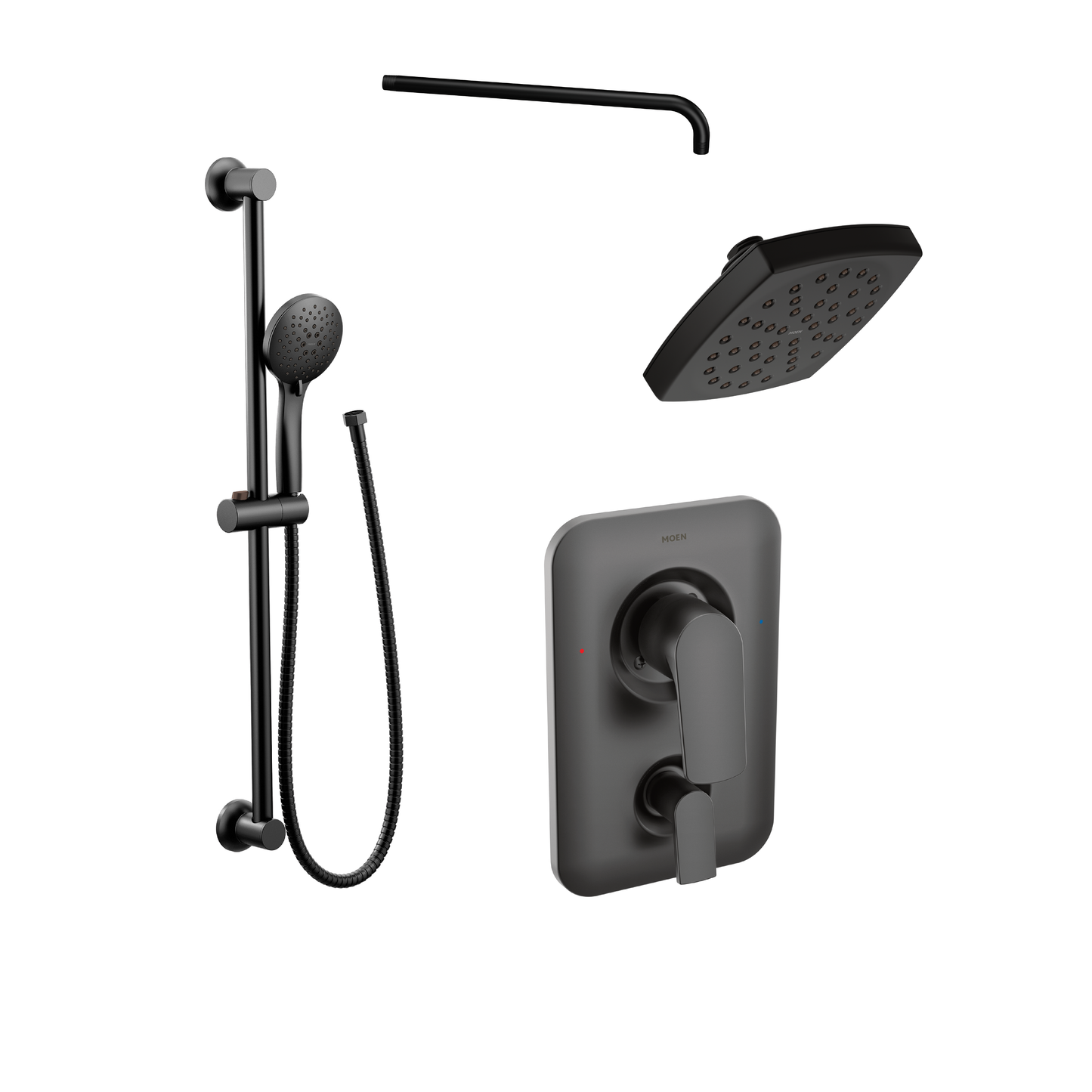 Moen RIZON® Matte Black POSI-TEMP® showering kit