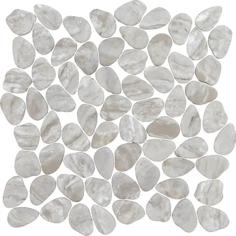 MARBLE PEBBLES Breccia mosaic pebble floor / wall tile