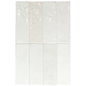 LA RIVIERA Blanco 2.5 x 8 zellige style glossy wall tile