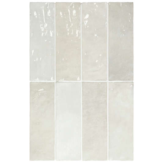 LA RIVIERA Vert 2.5 x 8 zellige style glossy wall tile