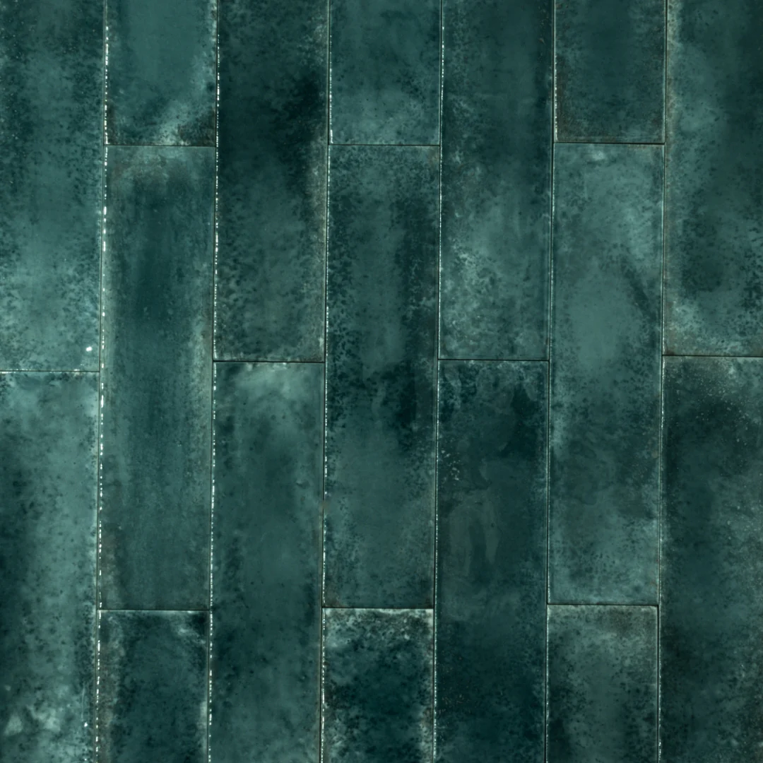 BREAKWATER Lagoon 2 x 9 glossy wall tile
