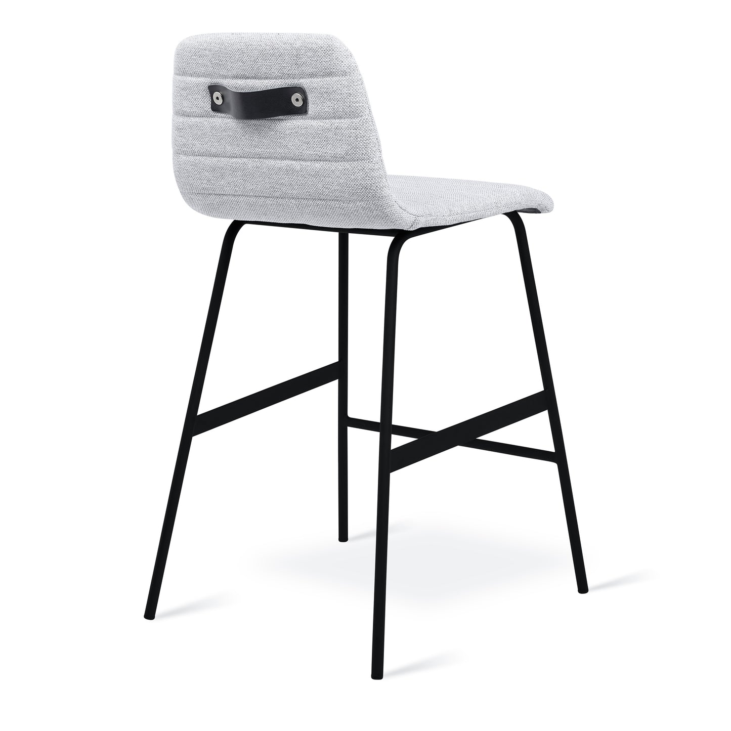 Gus* Modern LECTURE Pixel Shale upholstered counter stool