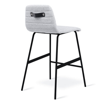 Gus* Modern LECTURE Pixel Shale upholstered counter stool