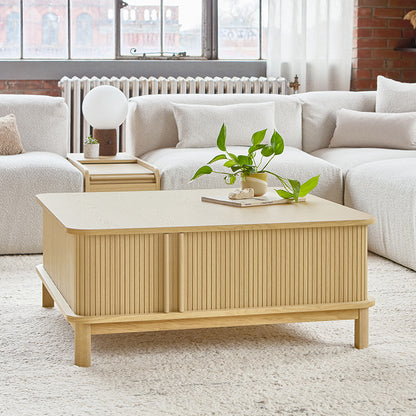 Gus* Modern LEDGER vintage oak coffee table