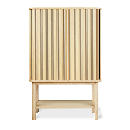 Gus* Modern LEDGER vintage oak tall cabinet