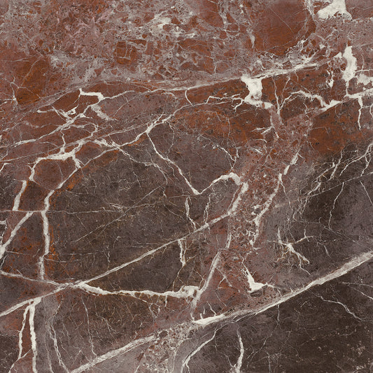 MAJESTIC Rosso Levanto 12 x 12 marble style matte wall / floor tile