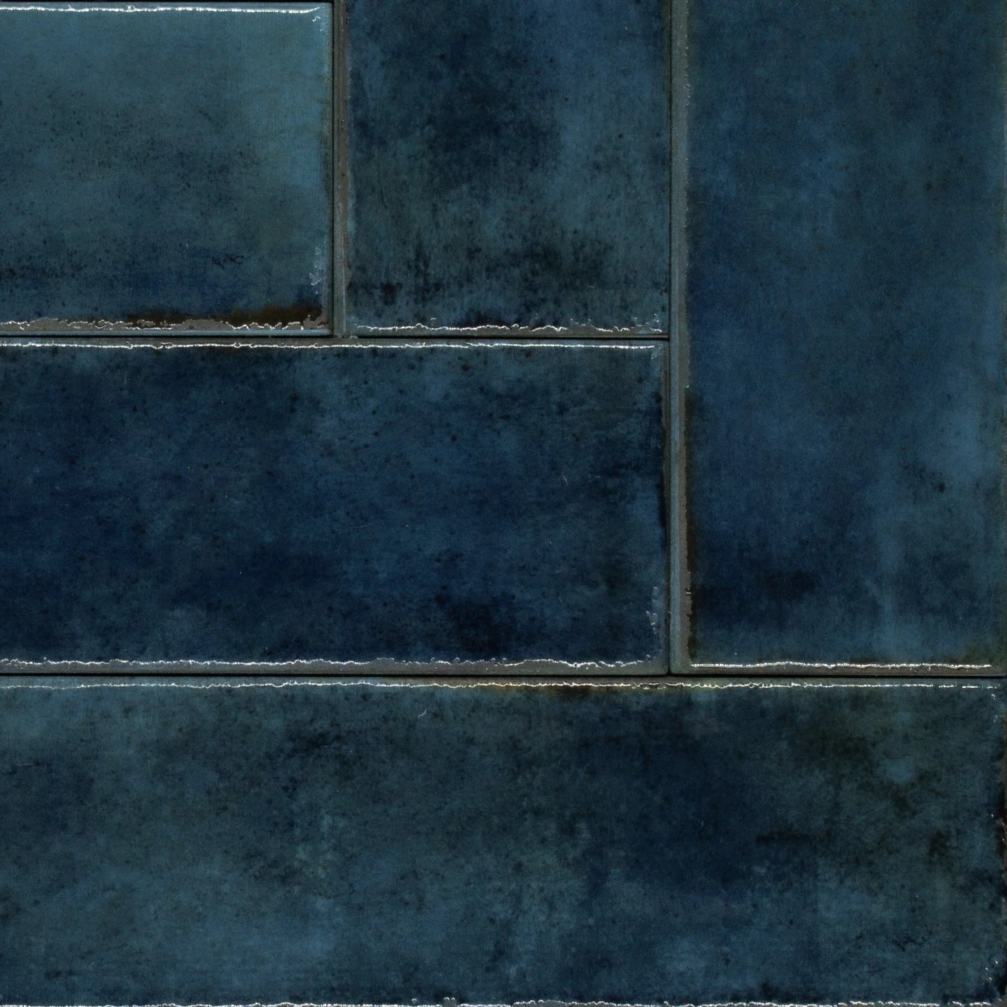 MATISSE Blue 2-1/2 x 10 zellige style glossy wall tile