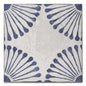 MIRAMAR Blue 8 x 8 painted style matte wall / floor tile