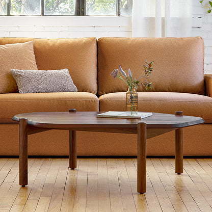 Gus* Modern MONARCH natural walnut coffee table