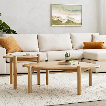 Gus* Modern MONARCH natural walnut coffee table