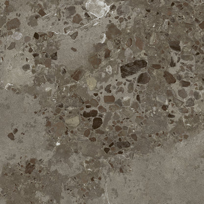 I COCCI SICILIANI Nero 24 x 24 stone effect matte wall / floor tile