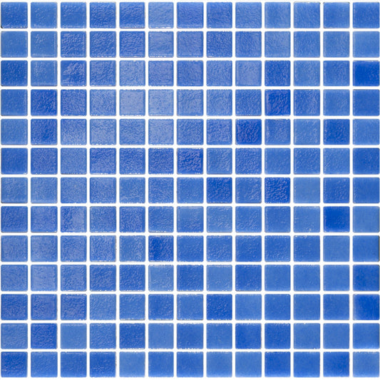 NIEBLA Azul 1 x 1 mosaic glass wall / floor tile