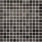 NIEBLA Black 1 x 1 mosaic glass wall / floor tile