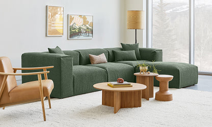 Gus* Modern NEST Morris Scoria modular 4pc sectional