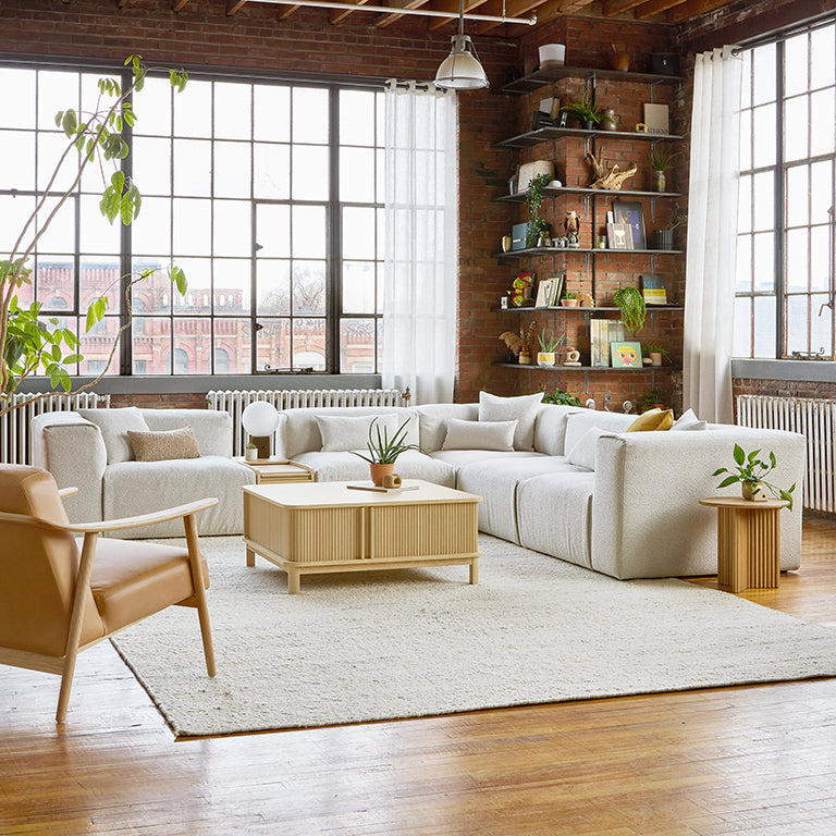 Gus* Modern NEST Morris Scoria modular 5pc corner sectional