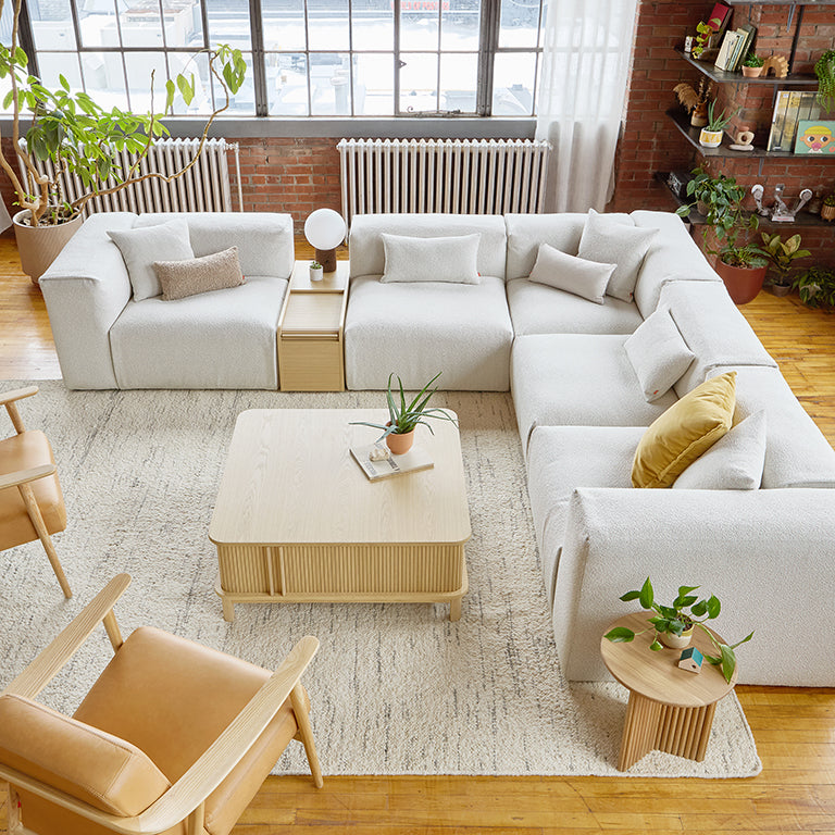 Gus* Modern NEST Morris Scoria modular 5pc corner sectional