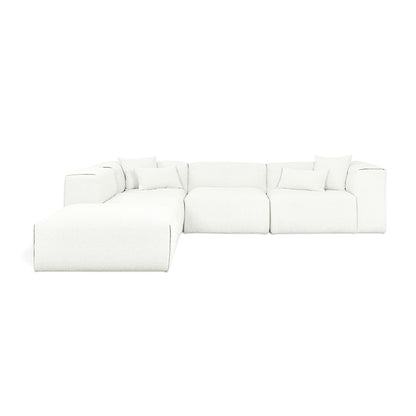 Gus* Modern NEST Morris Bone left facing modular 5pc sectional