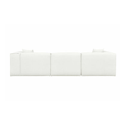 Gus* Modern NEST Morris Bone left facing modular 5pc sectional