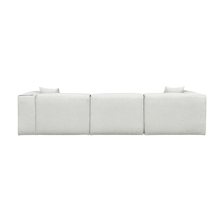 Gus* Modern NEST Morris Fog left facing modular 5pc sectional