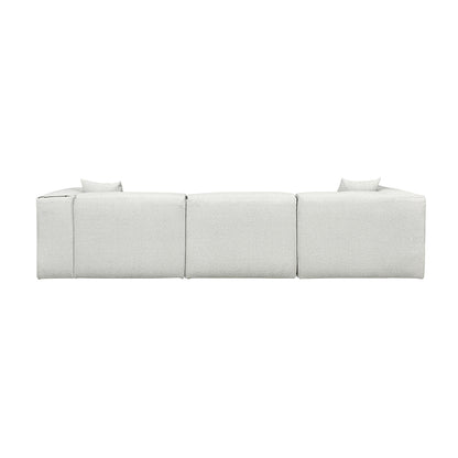 Gus* Modern NEST Morris Fog left facing modular 5pc sectional