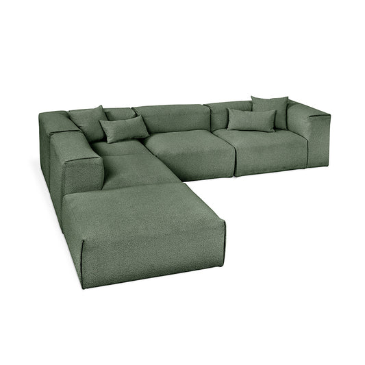 Gus* Modern NEST Morris Pine left facing modular 5pc sectional